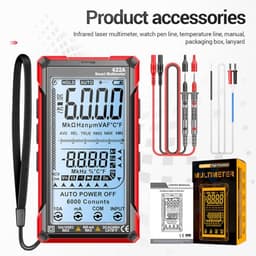 622a Digital Multimeter with Ncv, Frequency, Temperature