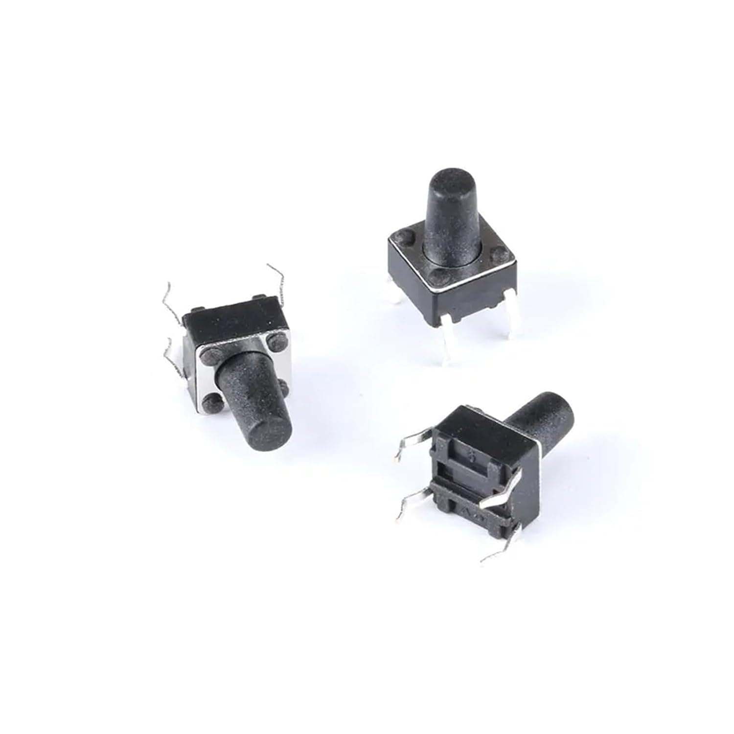 50pcs Touch Key Switch 6x6x4.3/5/6/7/8/9/10/11/12/13MM 4-pin Vertical DIP Set(6X6X6mm)