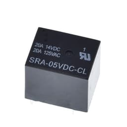 5Pcs 5V 12V 24V 20A DC Power Relay SRA-05VDC-CL SRA-12VDC-CL SRA-24VDC-CL 5Pin PCB