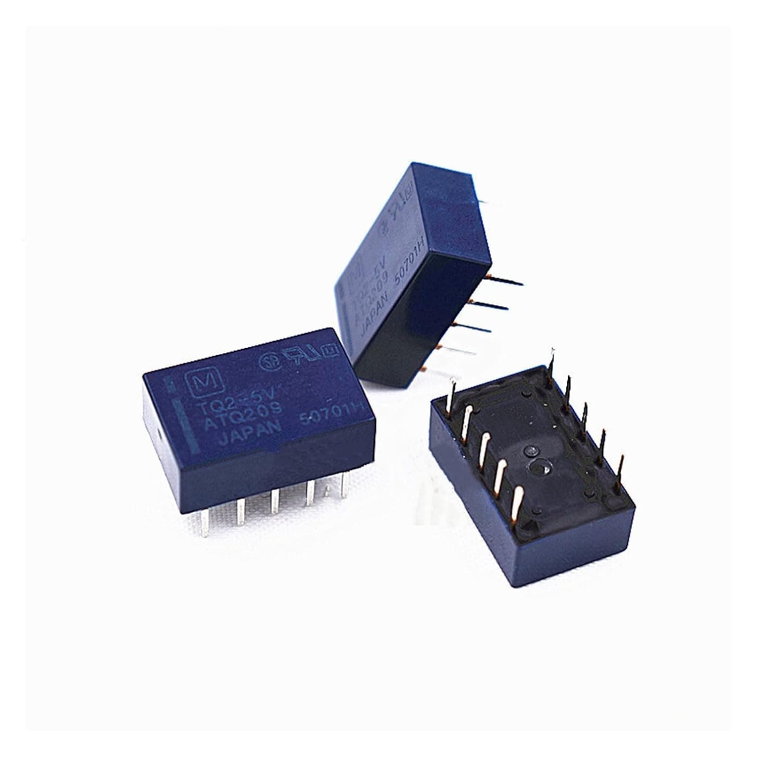 10PCS/lot Signal Relay TQ2-3V TQ2-5V TQ2-12V TQ2-24V TQ2 12V TQ2-48V 5VDC 12VDC 1A 10PIN Two Open and Closed(TQ2-3V)