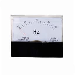 44L1 AC Frequency Meter 45-55Hz 100V 110V 220V 380V Pointer 50Hz 80 * 100mm Voltmeter Measuring Line 1Pcs(AC45-55Hz 100V)