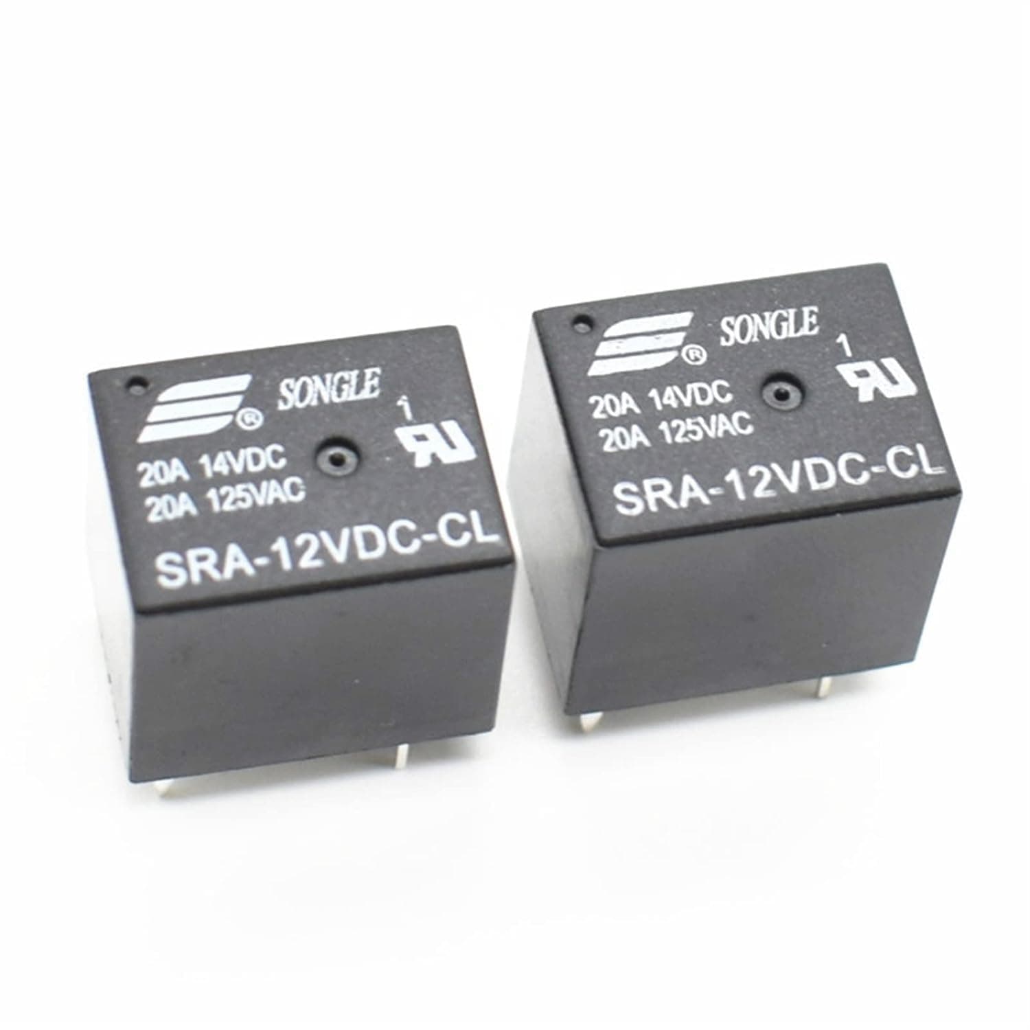 1pcs 5Pins Relay 12V for DC Coil Power Relays PCB 20A SRA-12VDC-CL