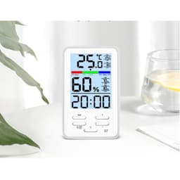 ABS Color Screen Digital Display Temperature Humidity Meter Indoor Household Wall-Mounted Type
