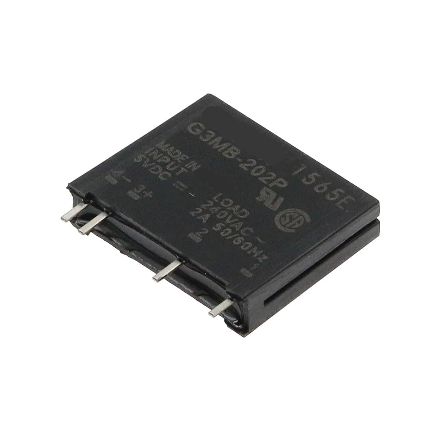 Relay G3MB-202P G3MB 202P DC-AC PCB SSR in 5V 12V 24V DC 240V AC 2A 5Pcs(5V)
