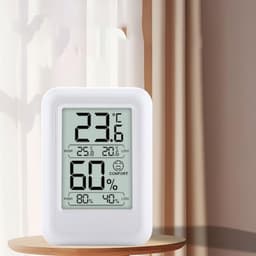ABS Digital Display Temperature Humidity Meter Household Greenhouse Breeding Record Monitoring