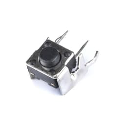 50PCS Mini Micro Momentary Tactile Push Button Switch 6 * 6 * 4.3/5/6/7/8/9.5mm Right Angle with Stent 4 Pin DIP(6X6X4.3MM)