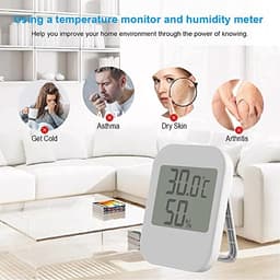 Digital Thermometer Hygrometer Electronic Room Humidity Meter Temperature Measure Instrument for Home Office