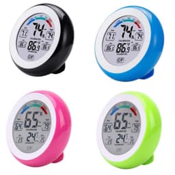 Circular Touch Temperature Humidity Meter Home Digital Indoor Comfort