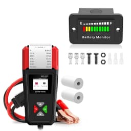 12V 24V 36V 48V 60V 72V Golf Cart Battery Meter + Car Battery Tester with Built-in Printer 6V/12V/24V