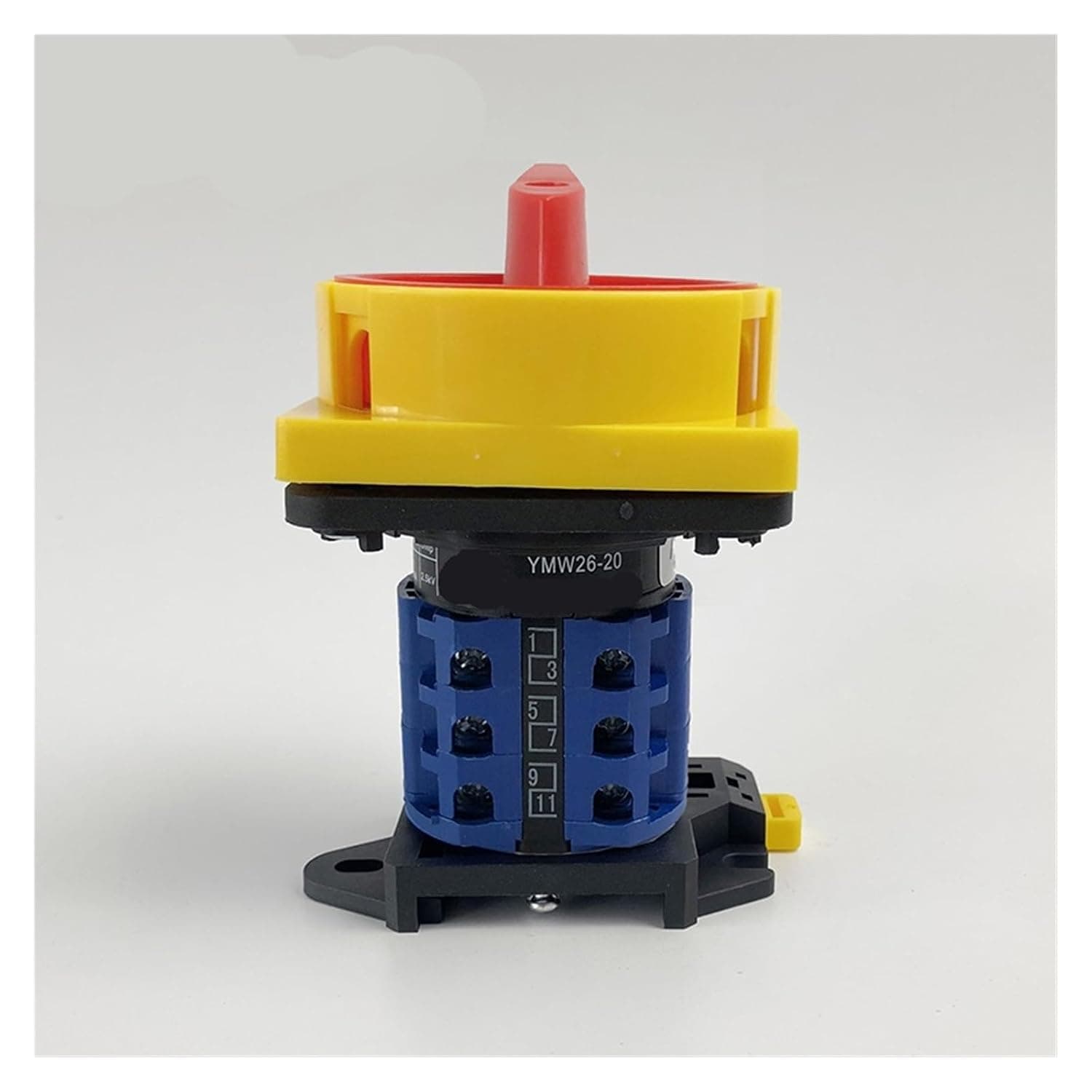 20A Rail Mounted Changeover Rotary LW26GS-20/3 Rotate Power Cut-Off Knob Isolation Master 2 Positions 3 Poles Cam Switch