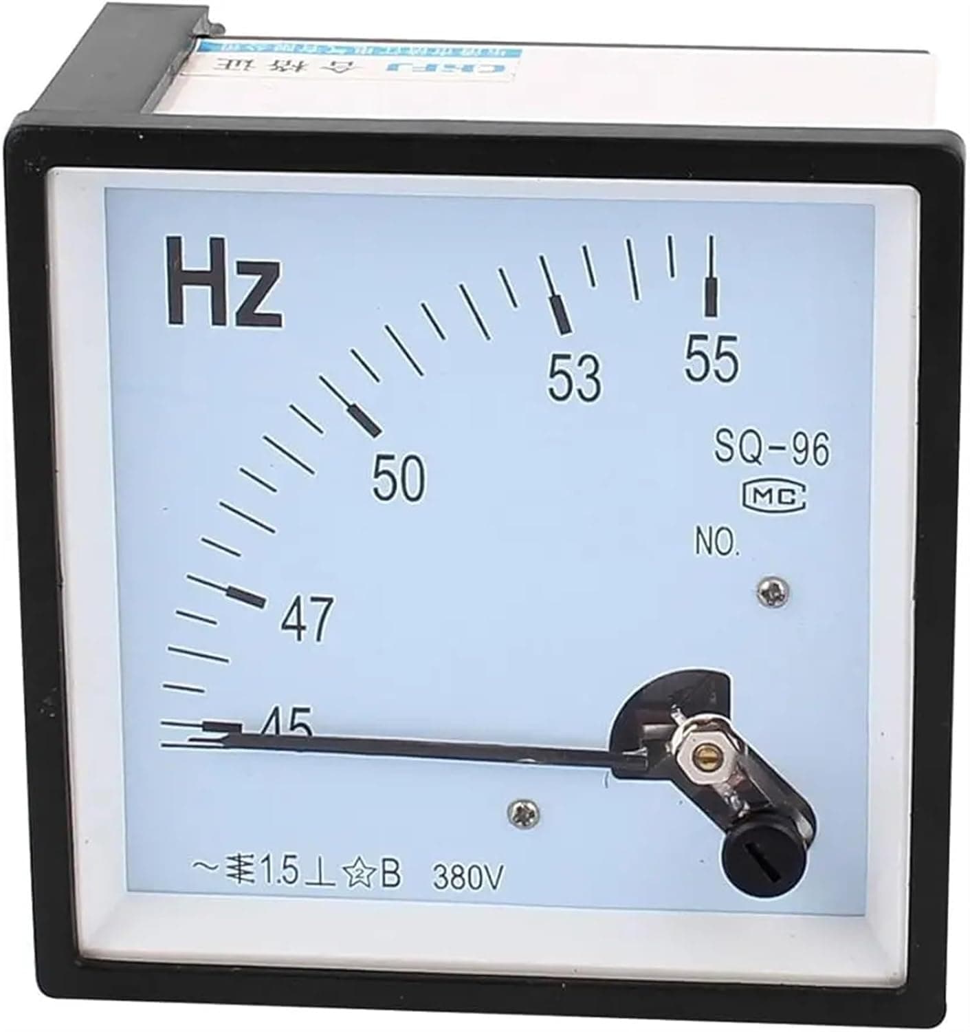 SQ-96 45-55Hz 380V 220V Frequency Measurement Panel Meter 96mm X 1Pcs(380V)