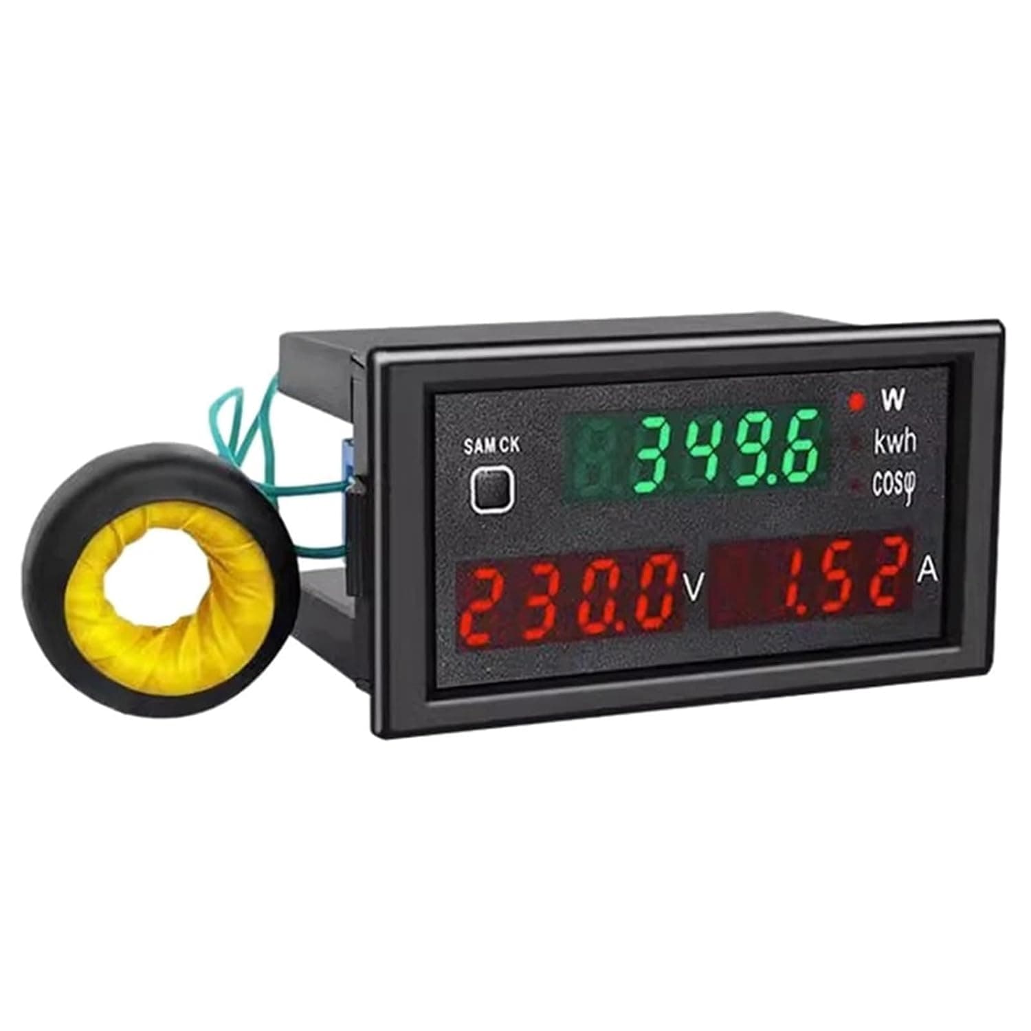 1PC DL69-2047 LED Multifunctional Digital Power Meter Intelligent Meter AC Voltmeter Ammeter Power Factor Detector Accurate(AC80-300V 0-100A)