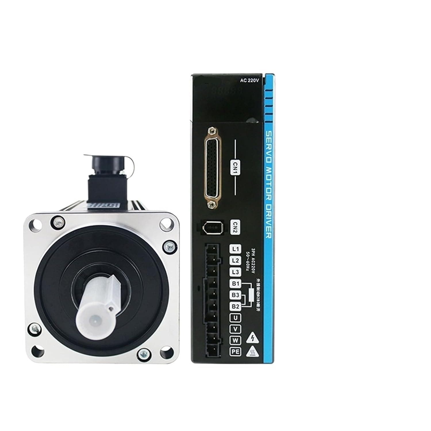 220V 5A/6A A5 3000RPM AC Servo Motor Controller 1.2KW1.5KW1.8KW 4N.m/5N.m/6N.m AC Servo Motor Drivers Kit for Machine