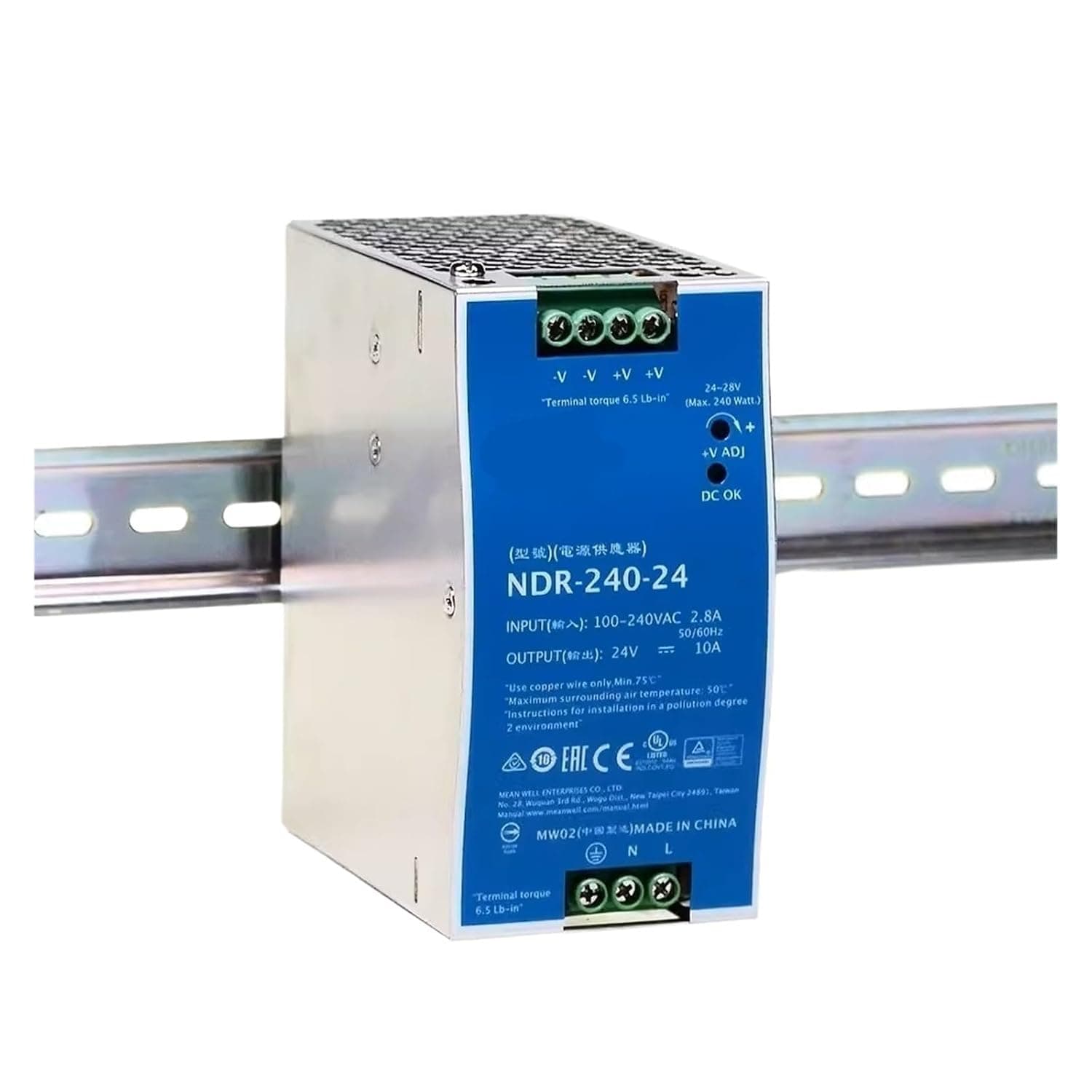 NDR-240 Switching Power Supply 240W 24V 10A DC Output