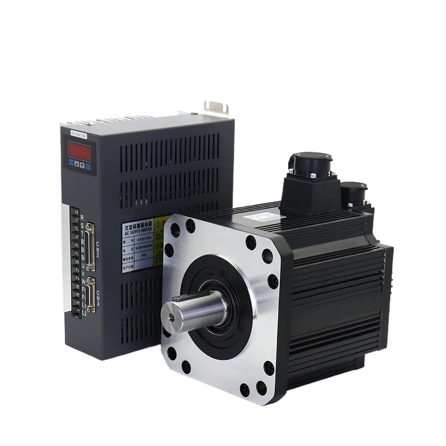 3KW 19N.m AC Servo Motor Driver Kits 1500RPM 220V AC Motor AASD-40A+180ST-M19015 for CNC Router