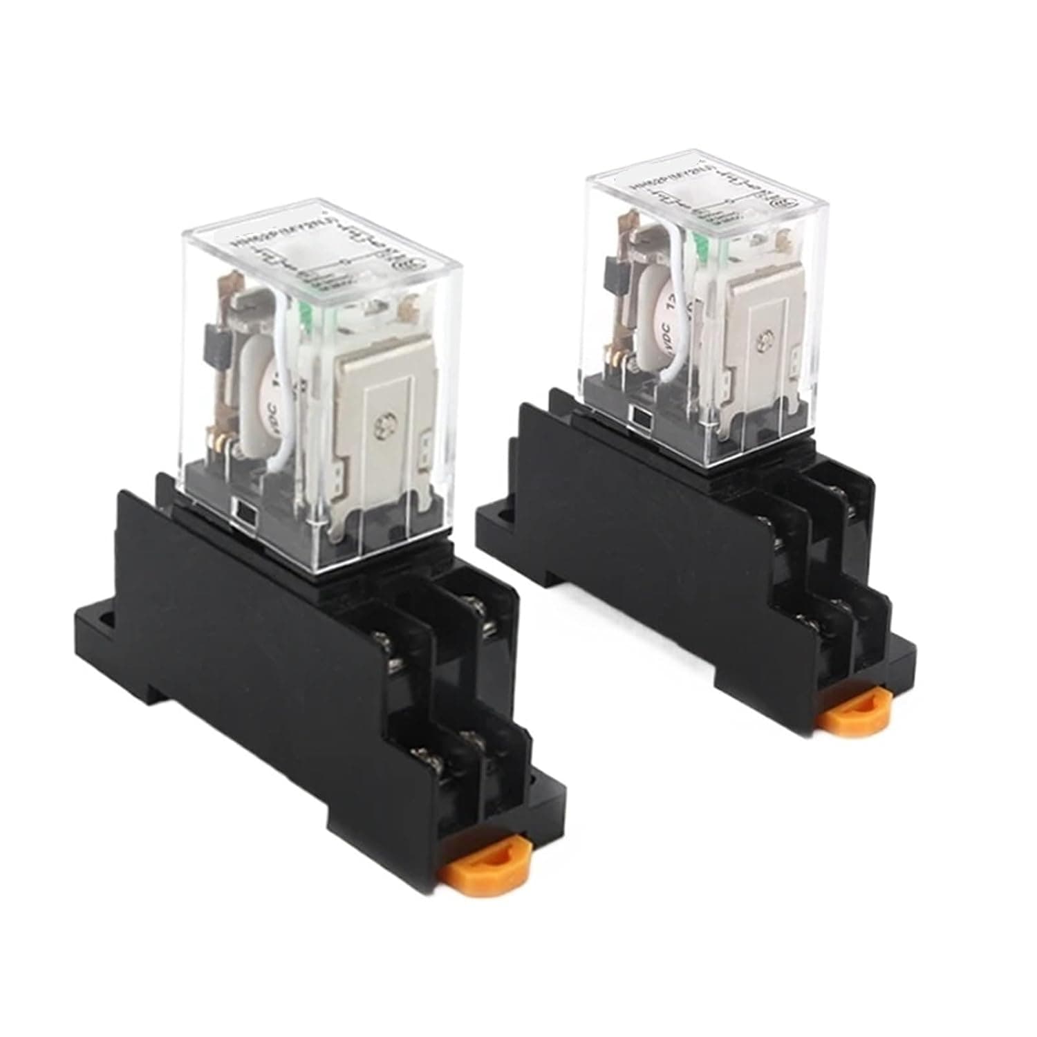 1pcs Intermediate Relay HH52P MY2NJ Plug-in Relay DC AC12v 24v AC110v 220v 380V 5a Silver Contact PYF08A 8pins Relay Socket(No Base,AC 12V)