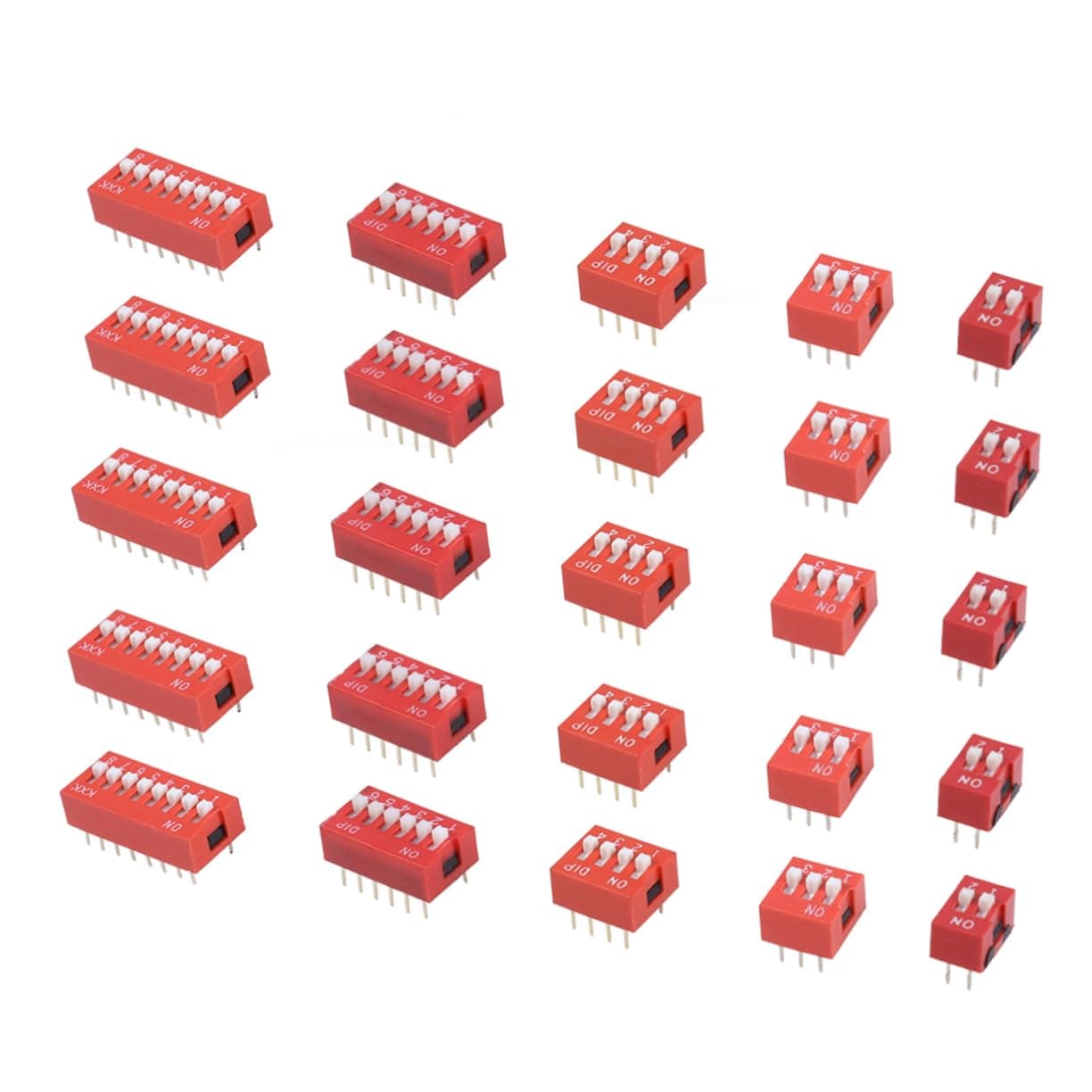 35pcs 2.54mm Dip Configuration Switch for Circuit Boards and Modules